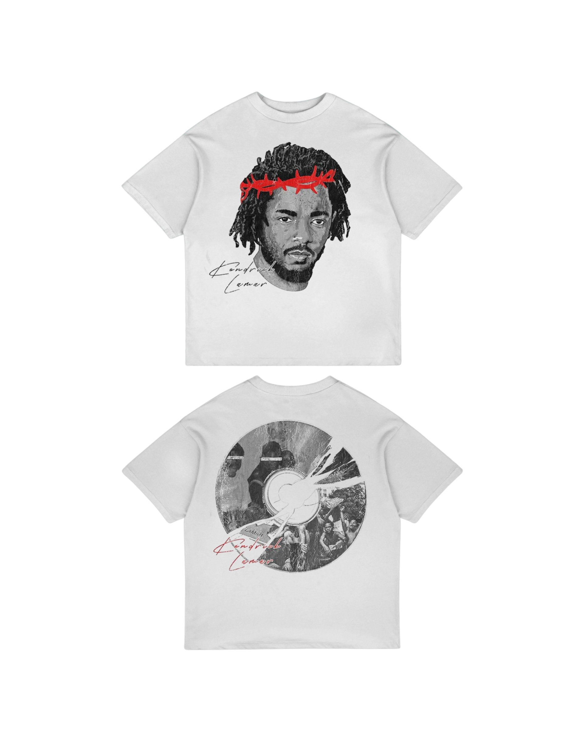 kendrick lamar white t-shirt – Rock Your Fits